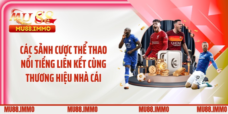 Các sảnh cược thể thao nổi tiếng liên kết cùng thương hiệu nhà cái